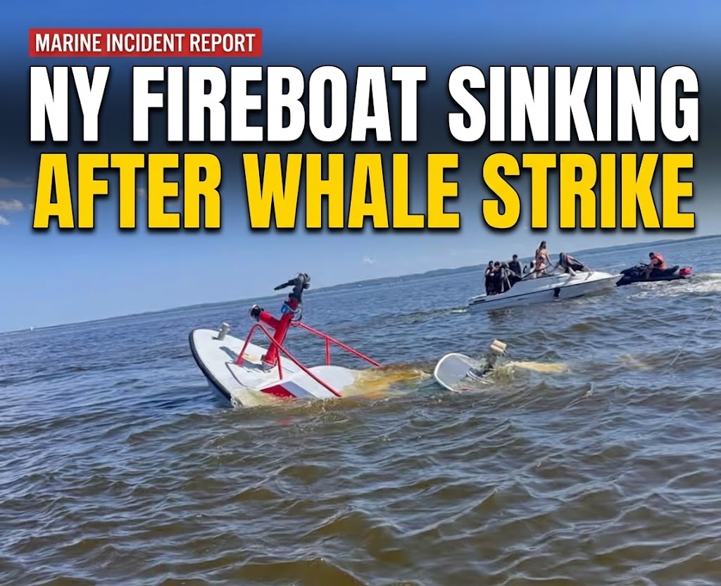 Marine Accident Brief: Whale Strike and Sinking of Carteret Fireboat (July 4, 2026)