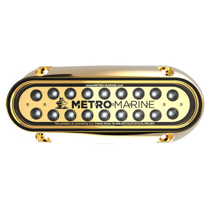 Metro Marine High-Output Elongated Underwater Light w/Intelligent Monochromatic LEDs - Aqua, 45 Beam [F-BME1-H-A3-45]