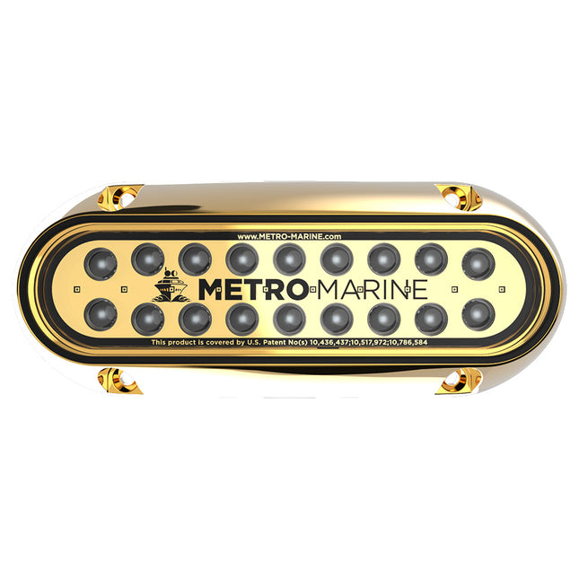 Metro Marine High-Output Elongated Underwater Light w/Intelligent Monochromatic LEDs - Aqua, 90 Beam [F-BME1-H-A3-90]