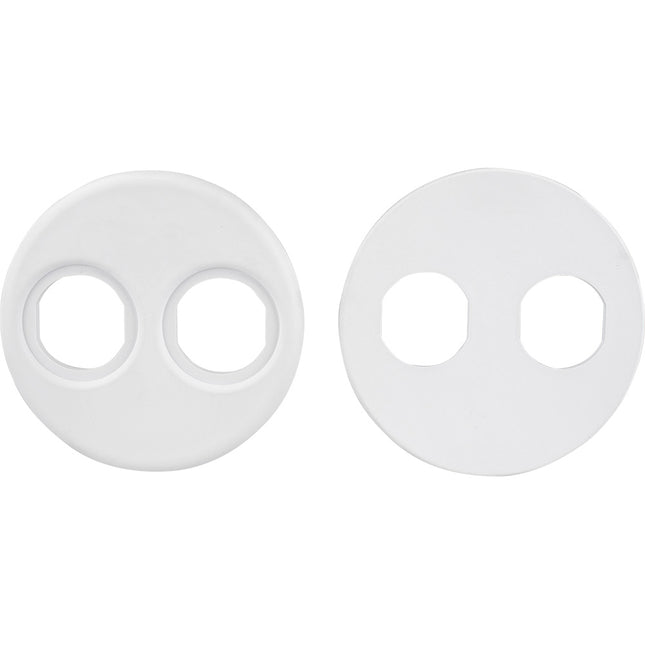 Sea-Dog 4" Gauge Power Socket Adapter Mounting Plate - White [426104-1]