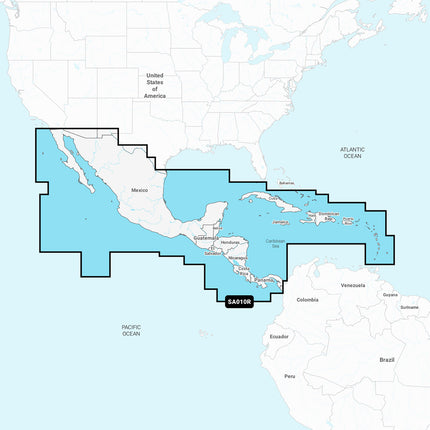 Navionics NASA010R - Central America  Caribbean - Navionics+ [010-C1459-30]