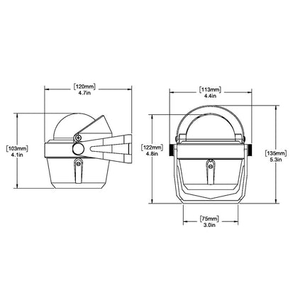 Ritchie B-51 Explorer Compass - Bracket Mount - Black [B-51]