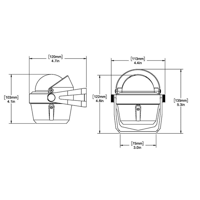 Ritchie B-51 Explorer Compass - Bracket Mount - Black [B-51]