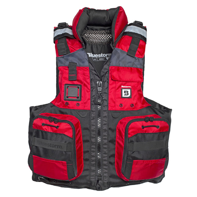 Bluestorm Classic Adult Fishing Life Jacket - Nitro Red - 2XL/3XL [BS-70B-RED-2/3X]