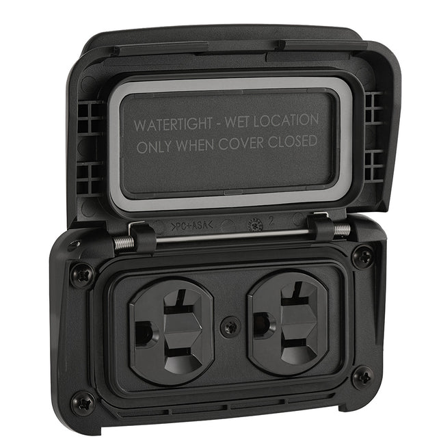 Scanstrut Ventura Series Dual AC Outlet - 125V - 20A [SC-V-P1]