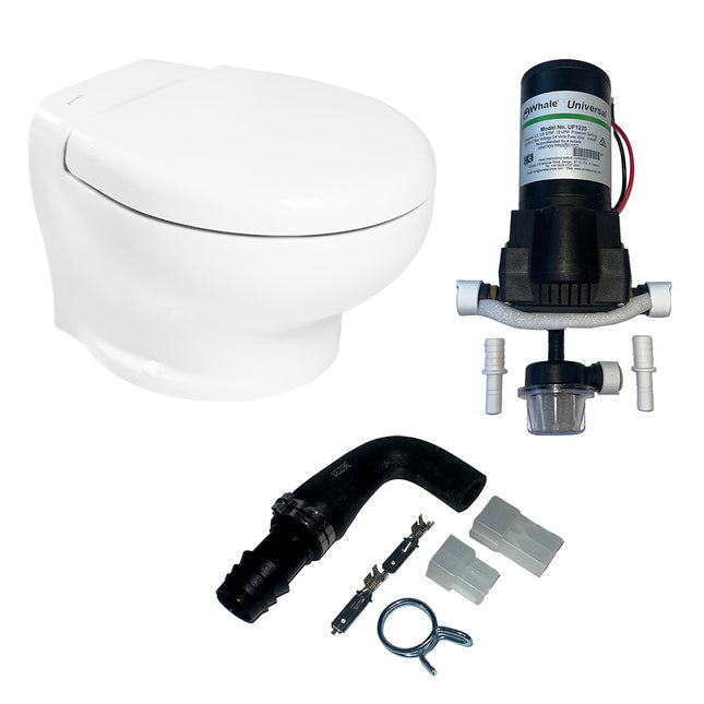 Thetford Nano Eco Compact Toilet Raw Water Kit w/Inlet Pump - 24V [T-NAN024PW/TSFT/NA-RWKIT]