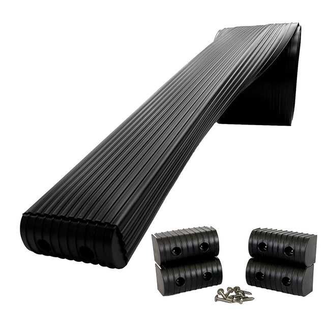 Caliber BunkWrap Kit - Black 16' x 2" x 4" Roll + 4 Caps + HRDW Roll + 4 Endcaps  Stainless Steel Hardware [23050-BK]