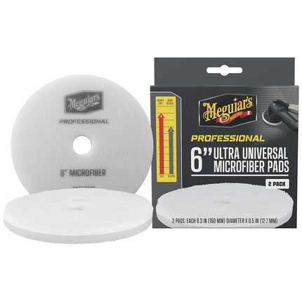 Meguiar's Professional 6" Ultra Universal Microfiber Pads *2-Pack [M6MFP2]