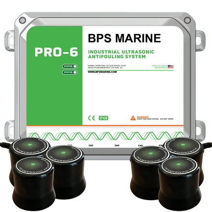 BPS Marine PRO-6 6-Transducer Ultrasonic Antifouling System - 24VDC [24V-PRO-6]