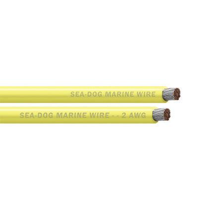 Sea-Dog 2 AWG Yellow Battery Cable - 50' [8002031]