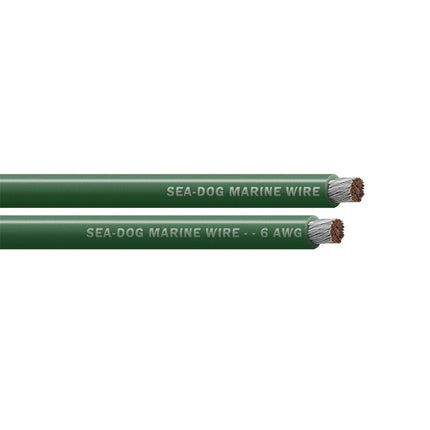 Sea-Dog 6 AWG Green Battery Cable - 25' [8006040]