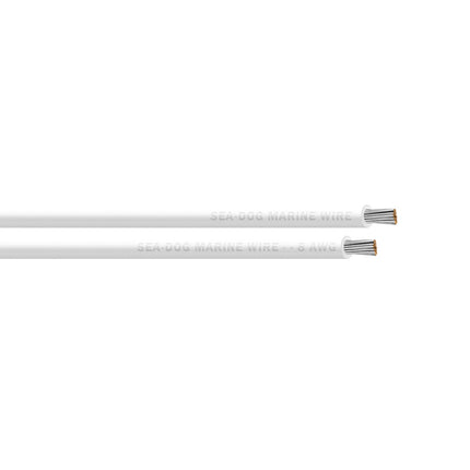 Sea-Dog 8 AWG White Primary Wire - 250' [8008054]