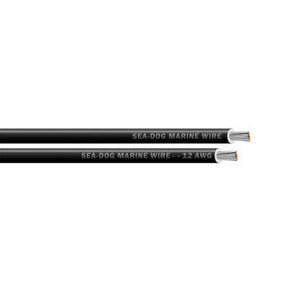 Sea-Dog 12 AWG Black Primary Wire - 100' [8012012]
