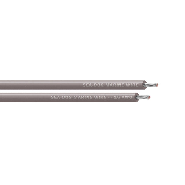 Sea-Dog 16 AWG Grey Primary Wire - 100' [8016112]