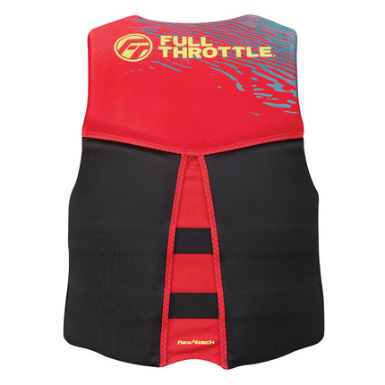 Full Throttle Men's Rapid-Dry Flex-Back Life Jacket - S - Red/Black [142500-100-020-26]