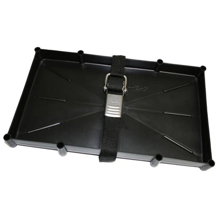 T-H Marine 27 Series Battery Holder Tray w/Stainless Buckled Strap [NBH-27-SSC-DP]