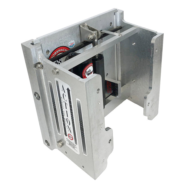 Bob's Machine 8" Setback Action Series Hydraulic Jack Plate - Silver [100-108001-NOPC-NOSPN-NG]