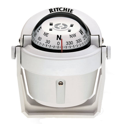 Ritchie B-51W Explorer Compass - Bracket Mount - White [B-51W]