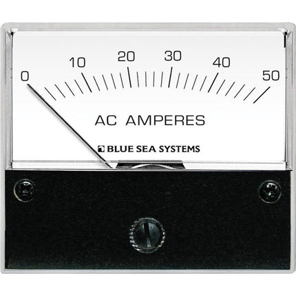 Blue Sea 9630 AC Analog Ammeter  0-50 Amperes AC [9630]