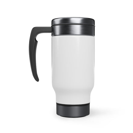 On The Rocks Stainless Steel Travel Mug with Handle, 14oz