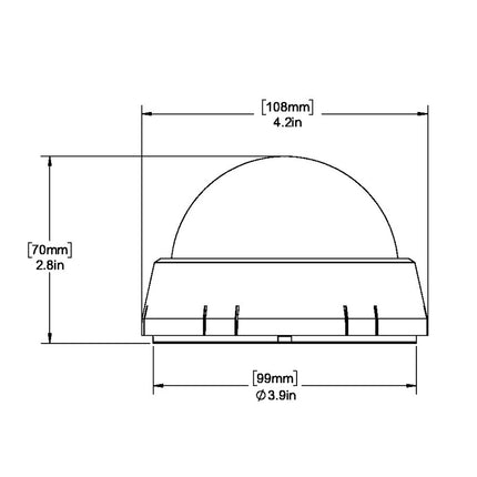 Ritchie XP-99W Kayaker Compass - Surface Mount - White [XP-99W]
