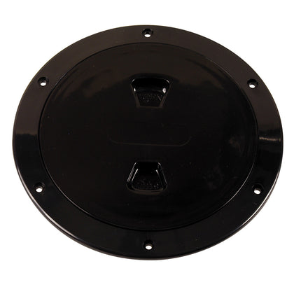 Beckson 6" Smooth Center Screw-Out Deck Plate - Black [DP60-B]