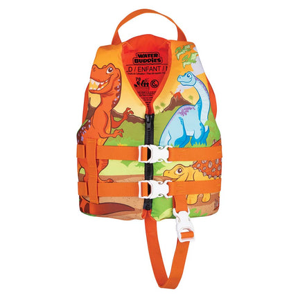 Full Throttle Water Buddies Life Vest - Child 30-50lbs - Dinosaurs [104300-200-001-15]