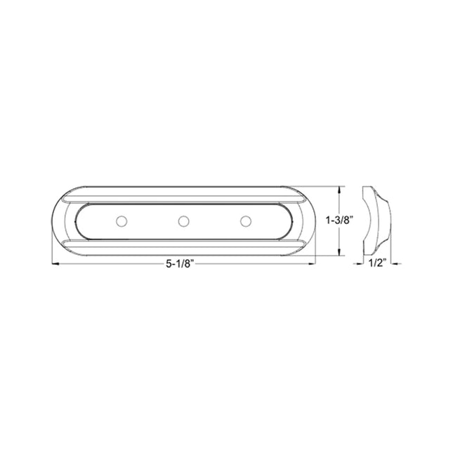 TACO 4-LED Deck Light - Flat Mount - White Housing [F38-8800W-1]