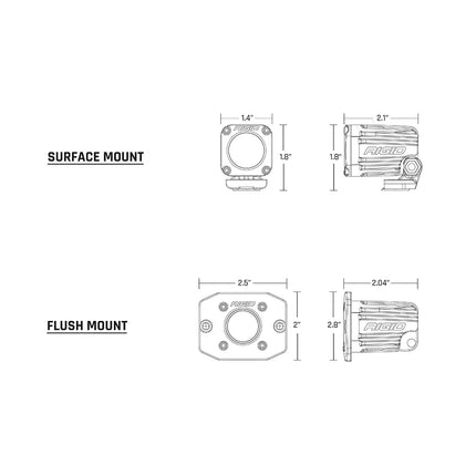 RIGID Industries Ignite Flush Mount Diffused - Single - Black [20631]