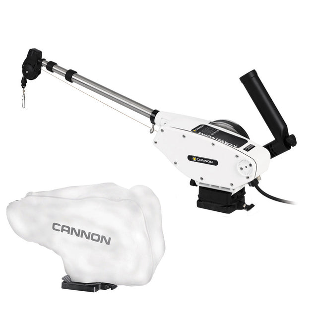 Cannon Magnum 10 STX-TS Downrigger w/White Cover [1902310/WHTCOVER]