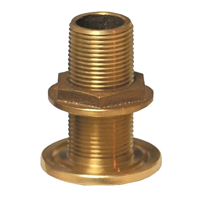 GROCO 1-1/2" NPS NPT Combo Bronze Thru-Hull Fitting w/Nut [TH-1500-W]