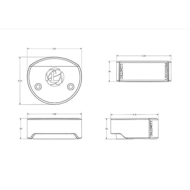 Lumitec Surface Mount Navigation Light - Composite - Starboard Green [101597]