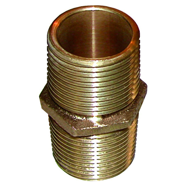 GROCO Bronze Pipe Nipple - 1/2" NPT [PN-500]