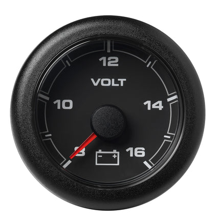 Veratron 52MM (2-1/16") OceanLink Battery Voltage Gauge - 8 to 16 V - Black Dial  Bezel [A2C1066100001]