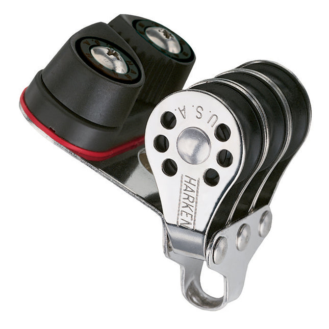 Harken 22mm Triple Micro Block w/Cam Cleat- Fishing [230F]