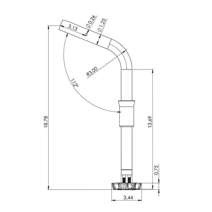 TACO ShadeFin Fixed Rod Holder Mount [T10-3000-5]