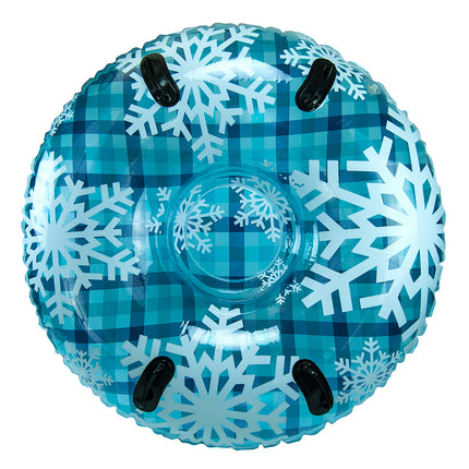 Aqua Leisure 43" Pipeline Sno Clear Top Racer Sno-Tube - Cool Blue Plaid [PST13365S2]