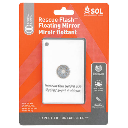 S.O.L. Survive Outdoors Longer Rescue Flash Floating Mirror [0140-1004]