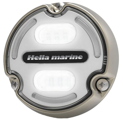 Hella Marine Apelo A2 Blue White Underwater Light - 3000 Lumens - Bronze Housing - White Lens w/Edge Light [016147-101]