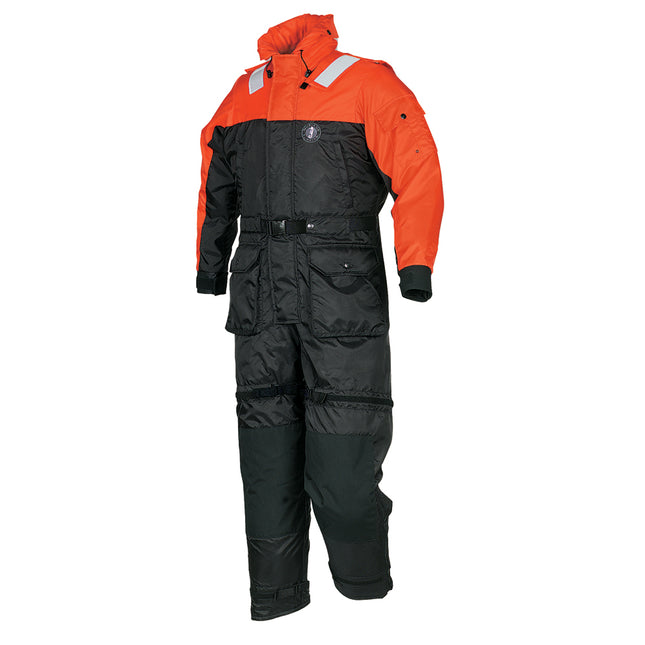 Mustang Deluxe Anti-Exposure Coverall  Work Suit - Orange/Black - Medium [MS2175-33-M-206]